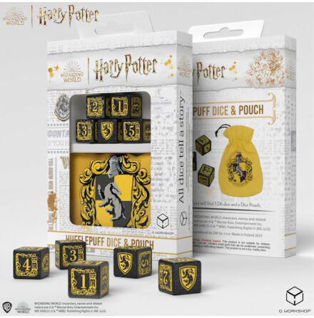 Harry Potter. Hufflepuff Dice &amp; Pouch
